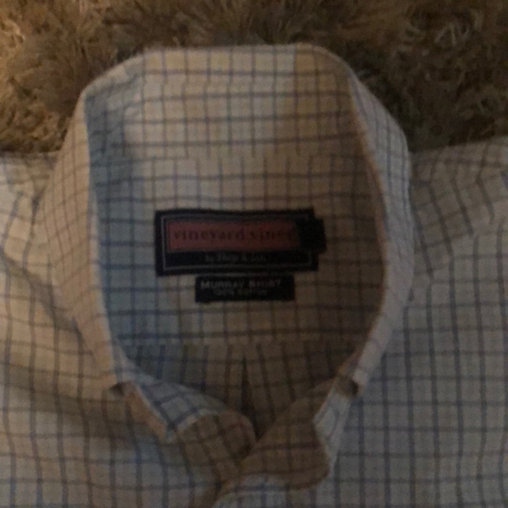 Vineyard vines boys large button down shirt